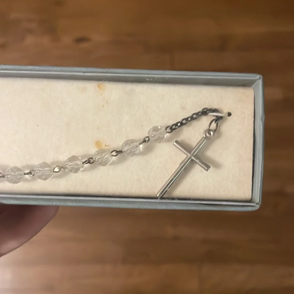 Cross Bracelet, New In Box, Some Aging (See Pics)